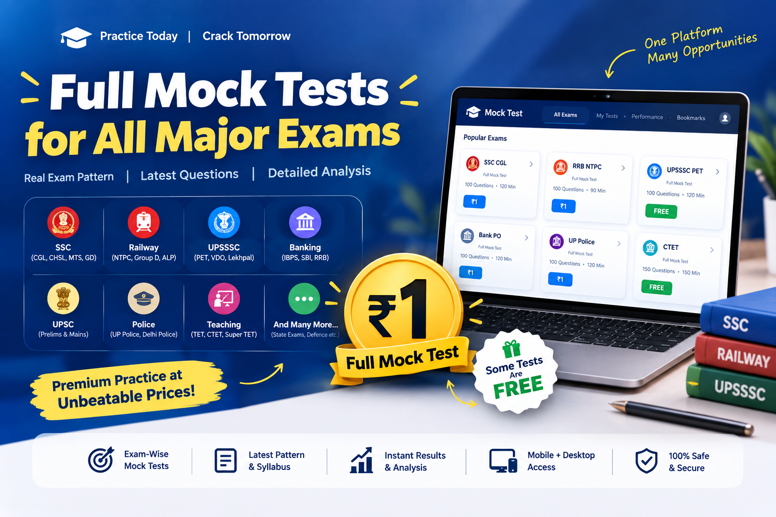 SaralBook Full Mock Test